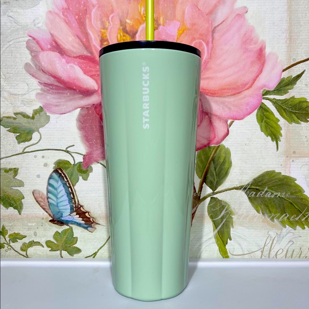 New Starbucks Mint Puffy Stainless Steel Tumbler